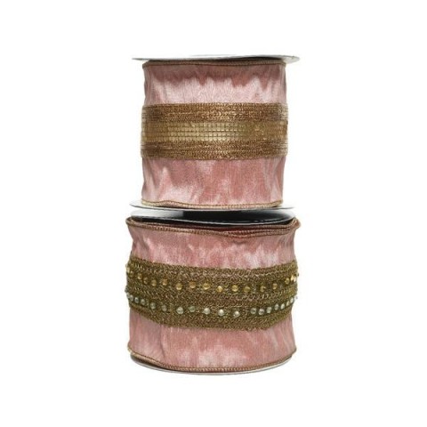 NASTRO ORGANZA 2ASS BLUSH PINK